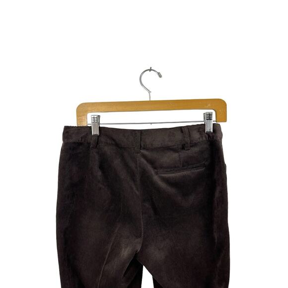 Chelsea & Theodore Womens Pants Brown Size 4 Corduroy Polyester Blend Straight - Picture 9 of 10